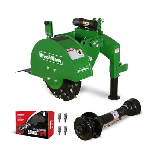 MechMaxx Heavy Duty 3-Point PTO Powered Stump Root Grinder For...