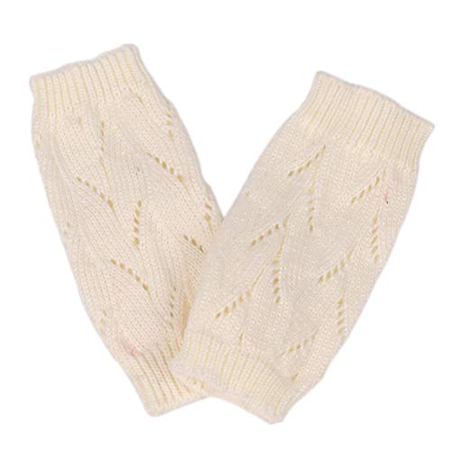 OATIPHO Guantes de Cálidos sin Dedos Largos de Punto para Mujer Invierno Guantes Cálidos para Actividades al Aire