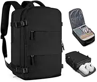 Mochila Viagem, Mochila Feminina Avião,40L Impermeável & Expansível,com Porta USB, Mochila Notebook Masculina Grande para Trabalho Casual Esportes Hiking Escolar Presente