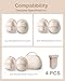 4Pcs Replacement Diaphragm for eufy Wearable Breast Pump E10/E20/S1/S1 Pro - Food-Grade Silicone, Easy to Clean & Install