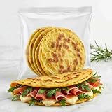 Mini Piadina Keto 01 Carb, la 1° Piadina con 0,5g di Carboidrati - Confezione Singola di 5 Piadine da 45g