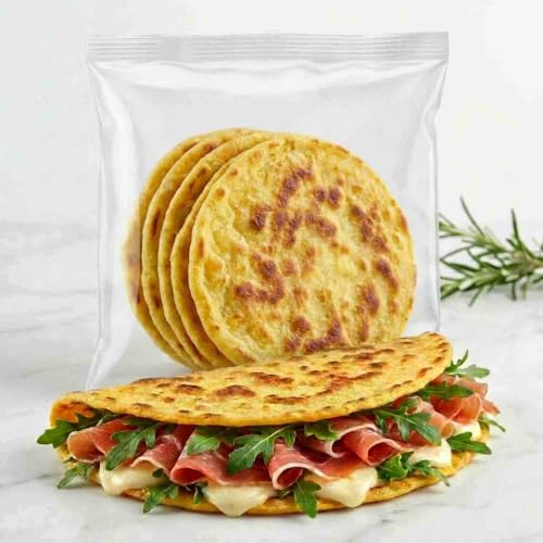 Mini Piadina Keto 01 Carb, la 1° Piadina con 0,5g di Carboidrati - 3 Confezioni di 5 Piadine da 45g