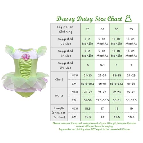 Dressy Daisy Infant Baby Girl Green Fairy Romper Costumes Onesie Dress Bodysuit With Headband Halloween Birthday Party Fancy Outfits Size 6-9 Months 334 thumb #6