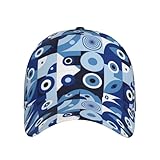 Pevtufa Evil Eye Print Baseball Caps Golf Dad Hats,Ajustable Ball Cap for Men Women