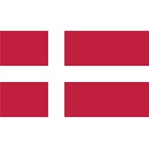 2-Pack Denmark Flag Decal Sticker | 5-Inches by 3-Inches | Premium Quality Vinyl | PD416