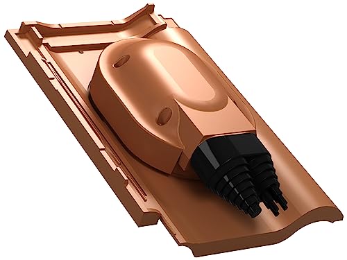 Preisvergleich Produktbild Wasserdichter Solardurchgang Photovoltaik-Dachdurchgang für Röben - Piemont - Solar Dachdurchführung (RAL 8004 - Ziegelrot)