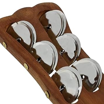 KHALSA MUSICAL Wooden Hand Taal Khartal Kartal Indian Musical Instrument KHARTAAL Professional Jhika Set of 2 Pc