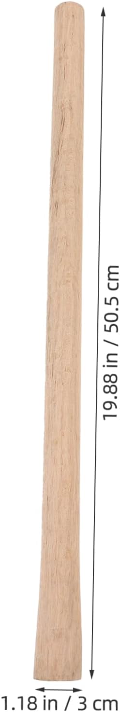 2pcs Ergonomic Wooden Handle Replacement for Farm Tools Hardwood Hoe and Shovel Handles Comfortable Grip for Gardening and Landscaping Head Design
