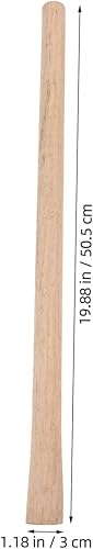 Miniatura 2 de 2 asas de repuesto de madera dura para azadas y palas, 50 asas largas y sólidas, ideales para herramientas de jardinería y paisajismo