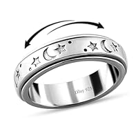 Algopix Similar Product 16 - Shop LC 925 Sterling Silver Fidget Ring
