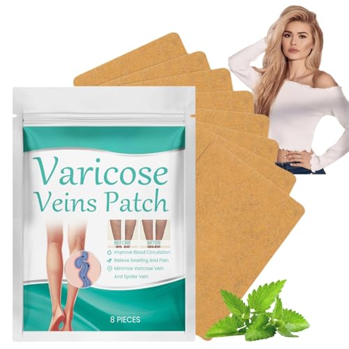 Varicose Veins Treatment for Legs,Spider Veins Removal for Legs Treatment Patch,Varicose Veins Patches,Varicose Veins Relief,Relief Pain Leg Care,Improve Blood Circulation,Wide Range of Application