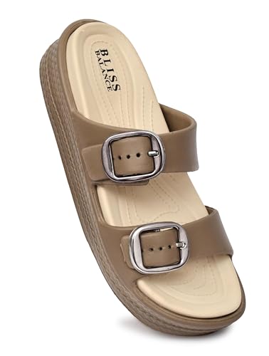 Image of SUPER SOFT Comfortable with Adjustable Strap Flip-Flops Women's & Girl's Cushioned |Waterproof Anti Skid & Lightweight OUT Door & IN Door Slipper BBINDIGO2