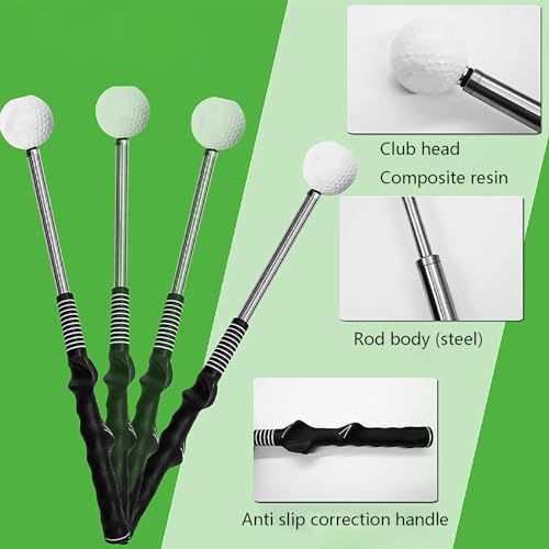 Aide d'entraînement golf tempo accessoire swing rétractable intérieur L - 4