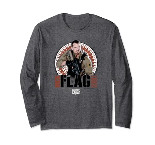 Image of Suicide Squad Rick Flag Bullets Long Sleeve T-Shirt