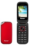Funker F3 Rojo Classic Flip Teléfono Móvil Libre Pantalla 2.4' con Tapa