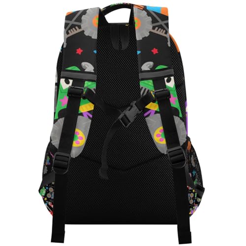 KLL Cartoon Colored Cute Cars Designed personal backpack for kids with chest clip books bag for 10-12 year old mochilitas para ni?os2