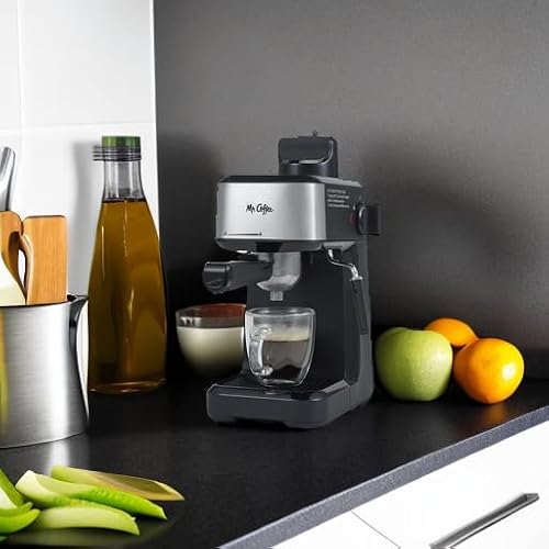 Mr. Coffee® 4-Shot Steam Espresso, Cappuccino, and Latte Maker with Stainless Steel Frothing Pitcher - Thumbnail 7