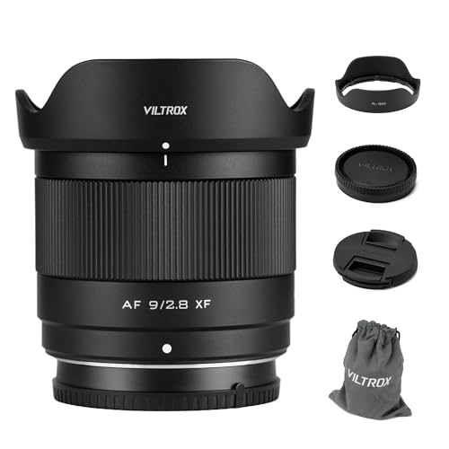 VILTROX 9mm F2.8 Prime Lens for Fujifilm Camera, AF 9/2.8 X-Mount Lens, Auto Focus APS-C Lens for Fuji X-Mount Cameras X-Pro2 X-Pro3 X-E3 X-E4 X-A10 X-A3 X-A5 X-A7 X-S10 X-T20 X-T3 X-T4 X-T1 X-E2S