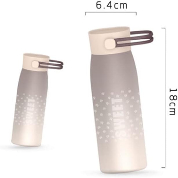 Gradient Color Vacuum Insulated Stainless Steel Water cup, Portable Silicone, Easy To Carry, Suitable for Travel, Outdoor Camping 300ml(black-JoJo's Bizarre Adventure1)