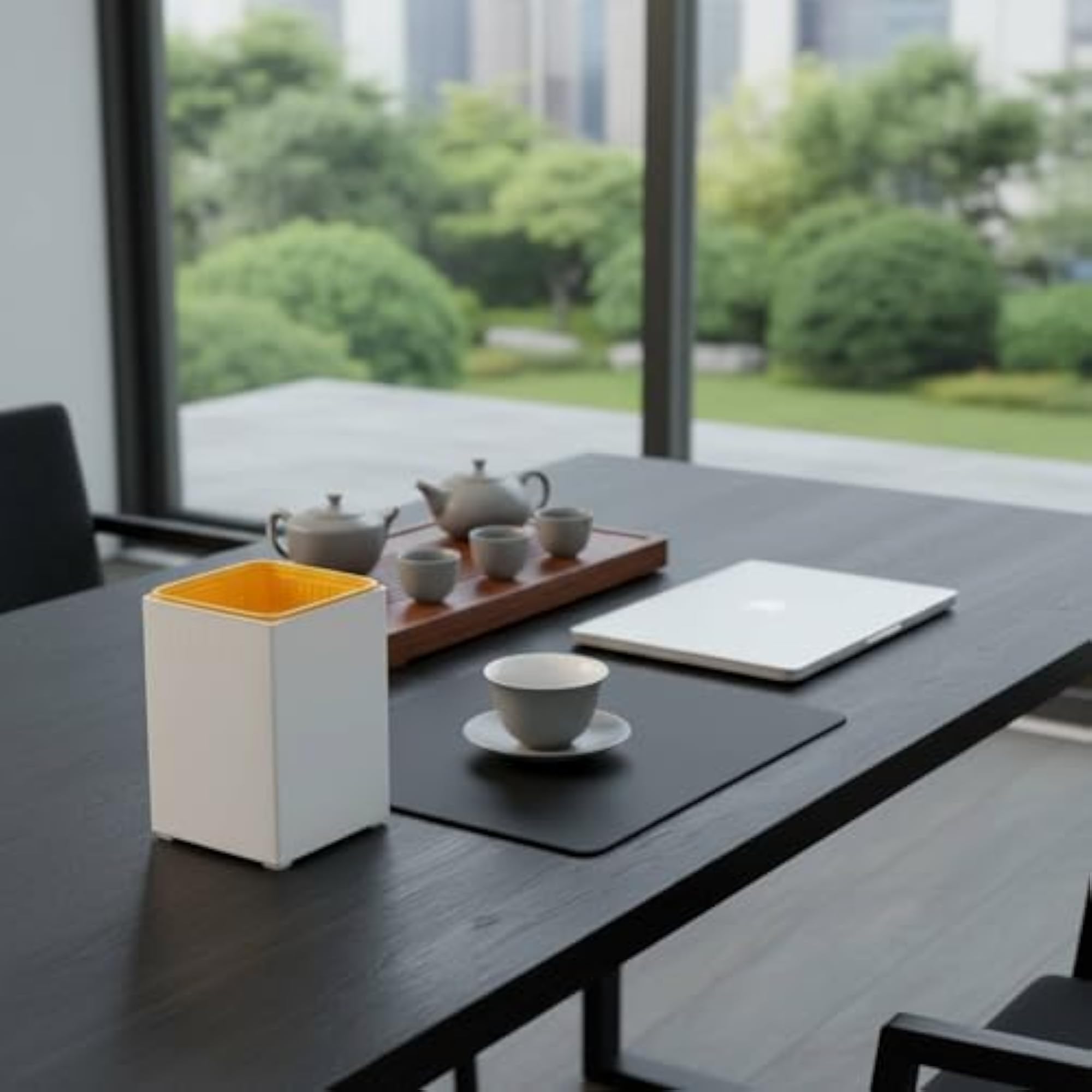 Tea Desktop Desktop Tea Waste Container Double-Tier Design for Office โ BLING QUEEN