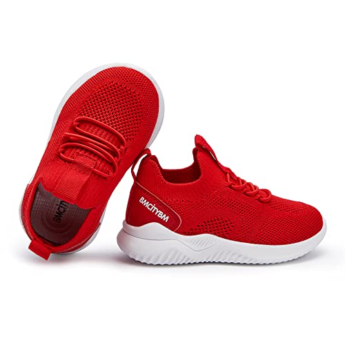 Bmcitybm Baby Boys Girls Sneakers Toddler Walking Shoes Lightweight Breathable Athletic Running Shoes 18-24 Months Infant Red Size 6 Toddler #TOP3