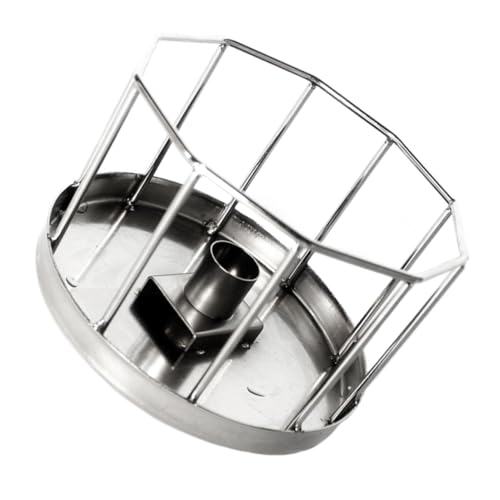 ORFOFE ペットのバードバス カメレオン ビ 霧 給餌アクセサリー 亀のランプ water dispenser 爬虫類ドリンクディッシュ トカゲフィーダー ステンレス鋼 Silver