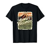souvenir di viaggio vintage del parco nazionale dei vulcani delle hawaii usa maglietta