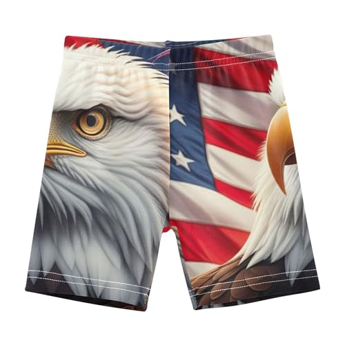 Joisal Girls Biker Shorts Toddlers Cotton Shorts for Under Skirts American Flag Fireworks Summer Outfits 4t