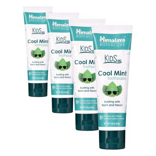 Dentifrice enfant sans fluor anti plaque Himalaya Botanique