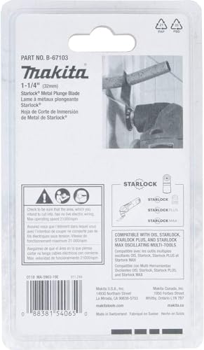 Makita Starlock Bi-Metal Metal Plunge Blade