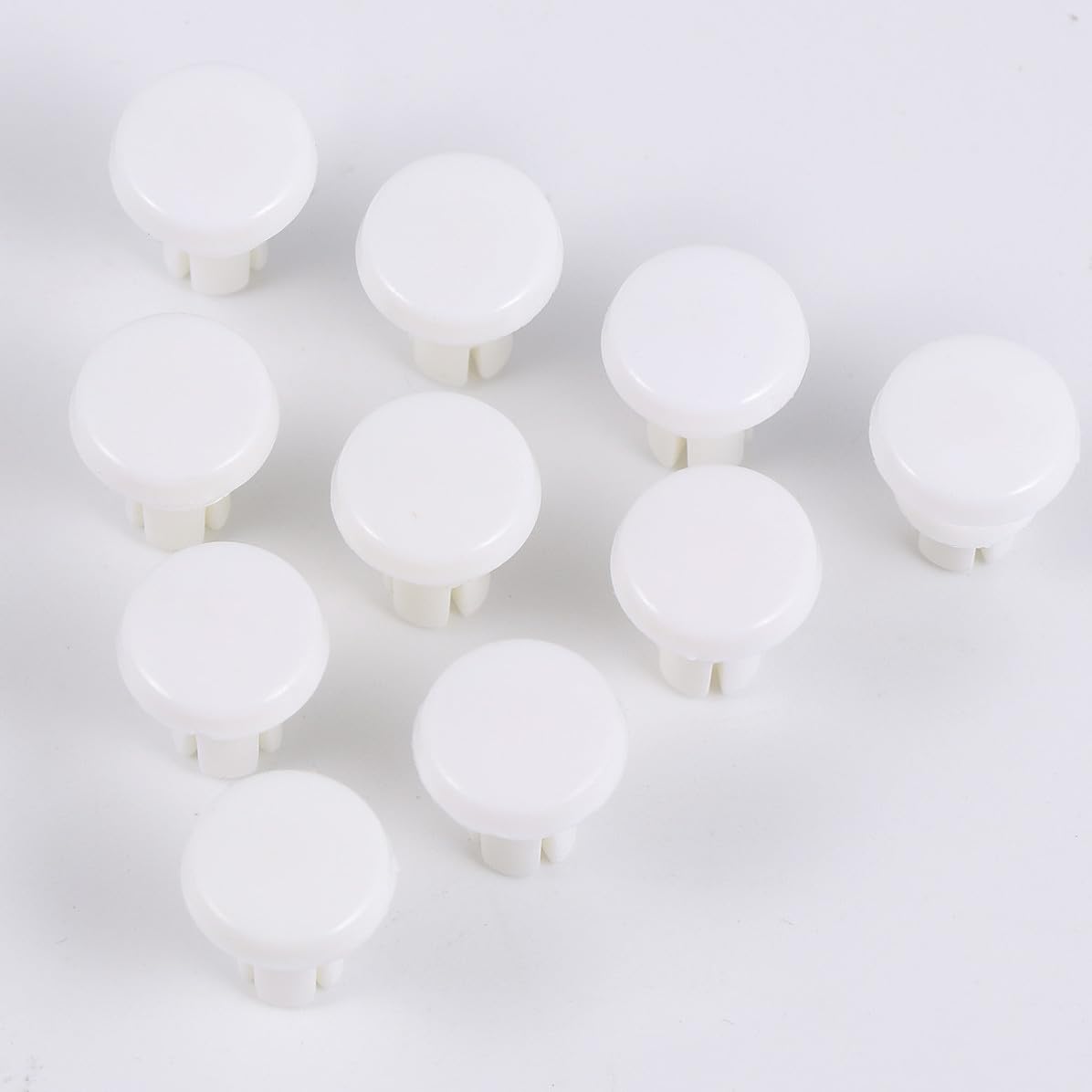 100pcs White Plastic R Type Expansion Rivet Nut for Computer PCB