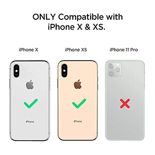 Spigen EZ Fit Full Coverage Tempered Glass Screen Protector for iPhone XS and iPhone X - 2 Pack