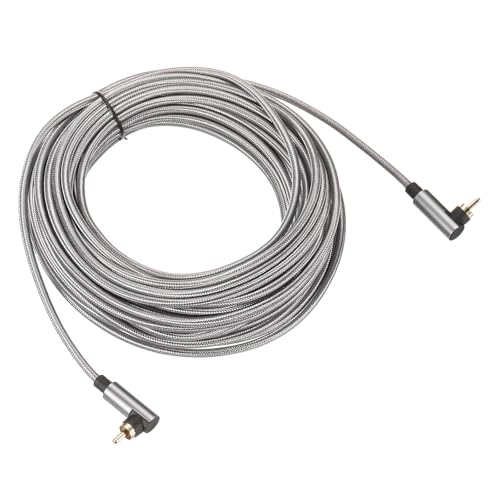 Cable RCA de 90 grados con conector coaxial digital estéreo de gran longitud 49 pies