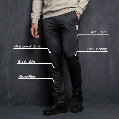Image of playR Men Adult Running Astor Jogger - Activewear-FLEXVENT, Lightweight, Breathable Sportswear Jogger for Gym, Running, Fitness, Training, Workout, Casual Athleisure Wear - All Season