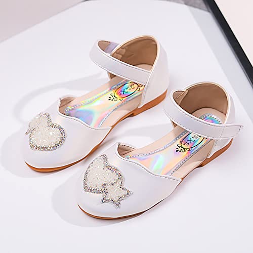 Princess Girls Sandals Crystal Baby Infant Bling Kids Shoes Shoes Rhinestone Sequins Heart Sandals for Toddler Girls3