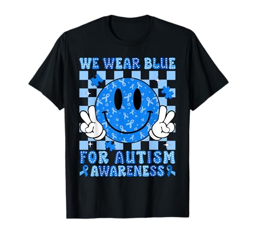 I Wear Blue For Autism Awareness Month Men Women Kids Autism T-Shirt