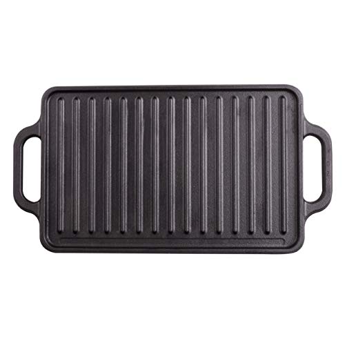 Victoria Rectangular Cast Iron Griddle Grill - Image 3