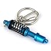 Maycom Creative Hot Auto Part Model Coilover Shock Absorber Keychain Keyring Key Chain Ring Keyfob (Blue)