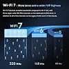 WiFi 7 Network Card 8774Mbps QFly PCIe WiFi Card with Bluetooth 5.4, BE200 Chipset, Tri-Bands(6GHz/5GHz/2.4GHz) Wireless Network Adapter for PC, Support Win11(64 bit), only Support Intel CPU