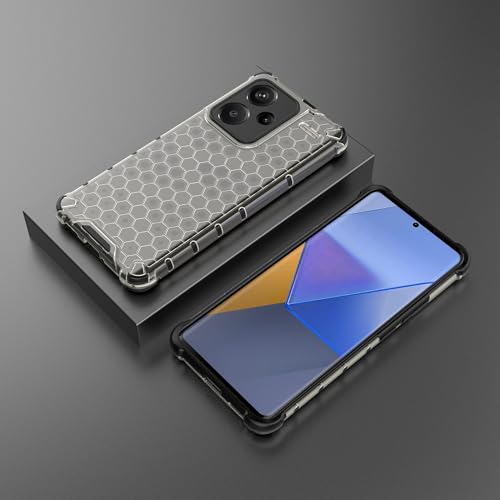 Image of Glasgow Back Case Cover Compatible with [ Mi Redmi Note 13 Pro Plus 5G ] (Stylish Design) - Black