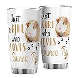 Girl Loves Guinea Pigs Stainless Steel Insulated Travel Mug Double Wall Vacuum Tumbler Coffee Mug...