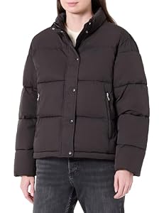Replay Damen Steppjacke mit Stehkragen, Black 098 (Schwarz), XS