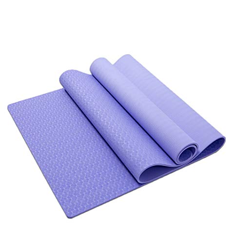 Tapis de yoga violet idéal pour créer votre espace bien-être et fitness chez vous