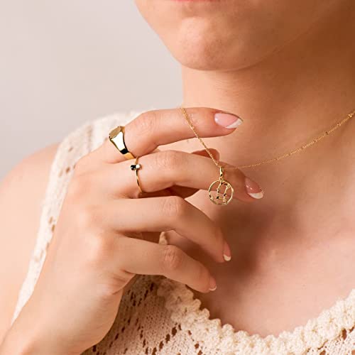 Colgante Géminis Oro Amarillo 18K 12 mm