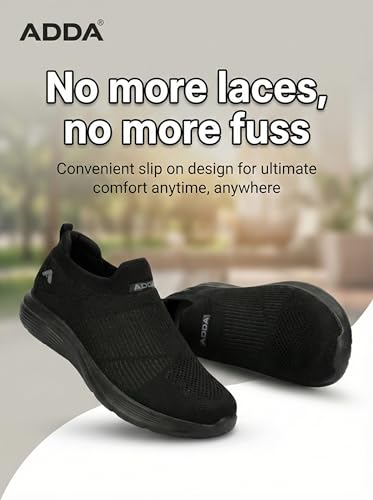 Image of Adda (Label Men's Sports Shoes with Memory Foam Cushioned Insole|Running Walking Gym Training Jogging Athletics|Comfortable & Stylish|Casual & Lightweight|Slipon Sneaker Gent's & Boy's...
