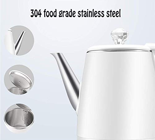 gerenic 1,2l Edelstahl Wasserkocher mit Innendeckel 1360w(bpa frei) kabelloser Teekessel,schnell kochender Wasserkocher… – Bild 3