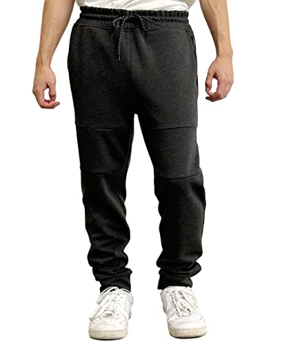Pantalon de jogging en polaire Southpole pour homme, survêtement basique noir