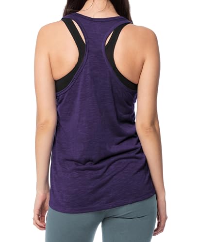 Women's 5 Pack Everyday Flowy Burnout Racer Back Active Workout Tank Tops