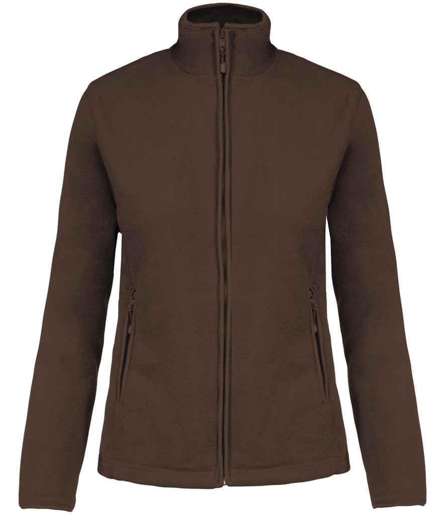 COOZO Ladies Maureen Micro Fleece Jacket - Chocolate - XL