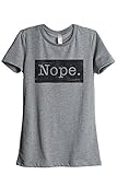 Thread Tank Nope. Women's Fashion Relaxed T-Shirt Tee